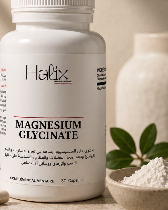 Halix Ease — flacon de 30 gélules de magnésium bisglycinate