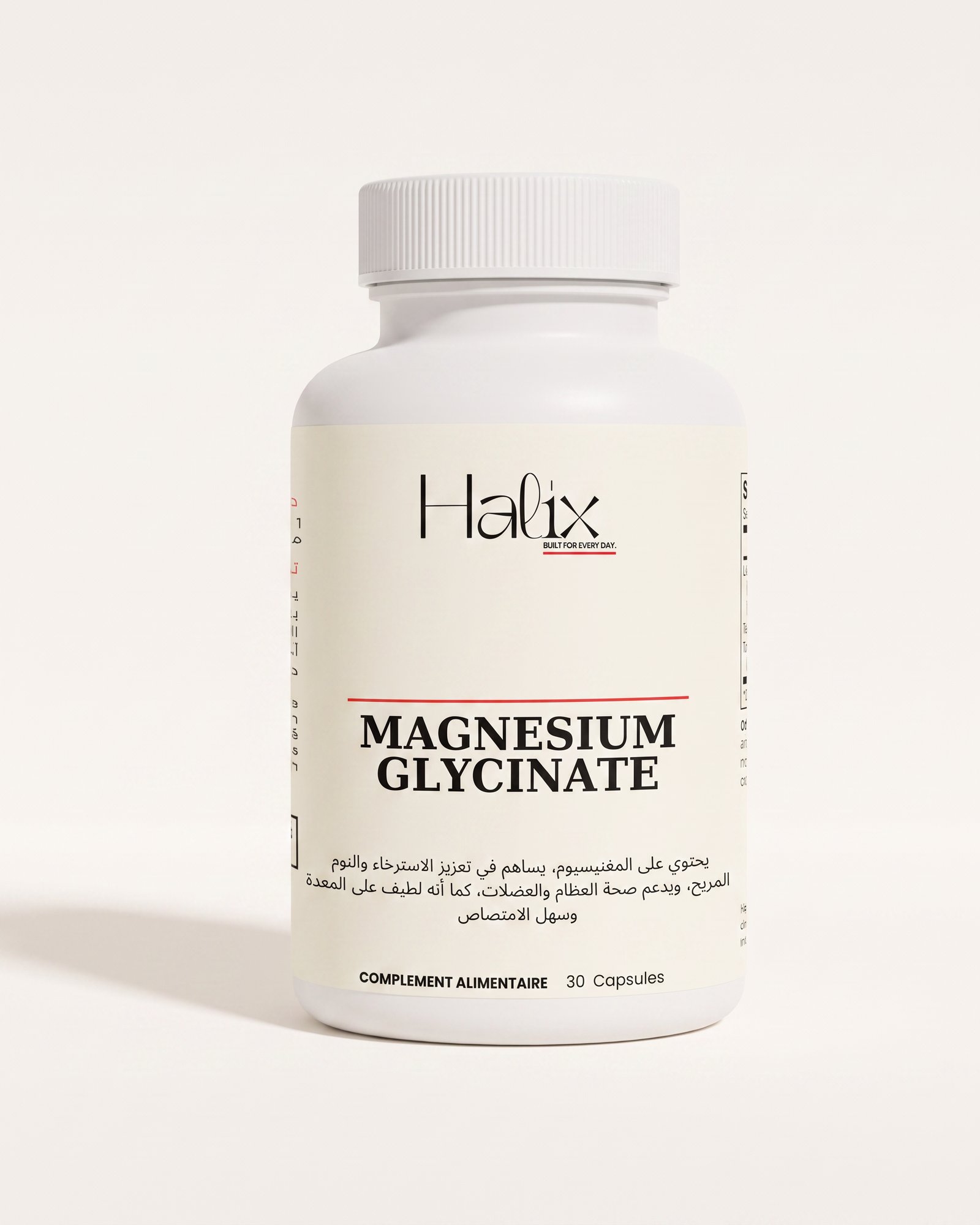 Halix Ease — flacon de 30 gélules de magnésium bisglycinate