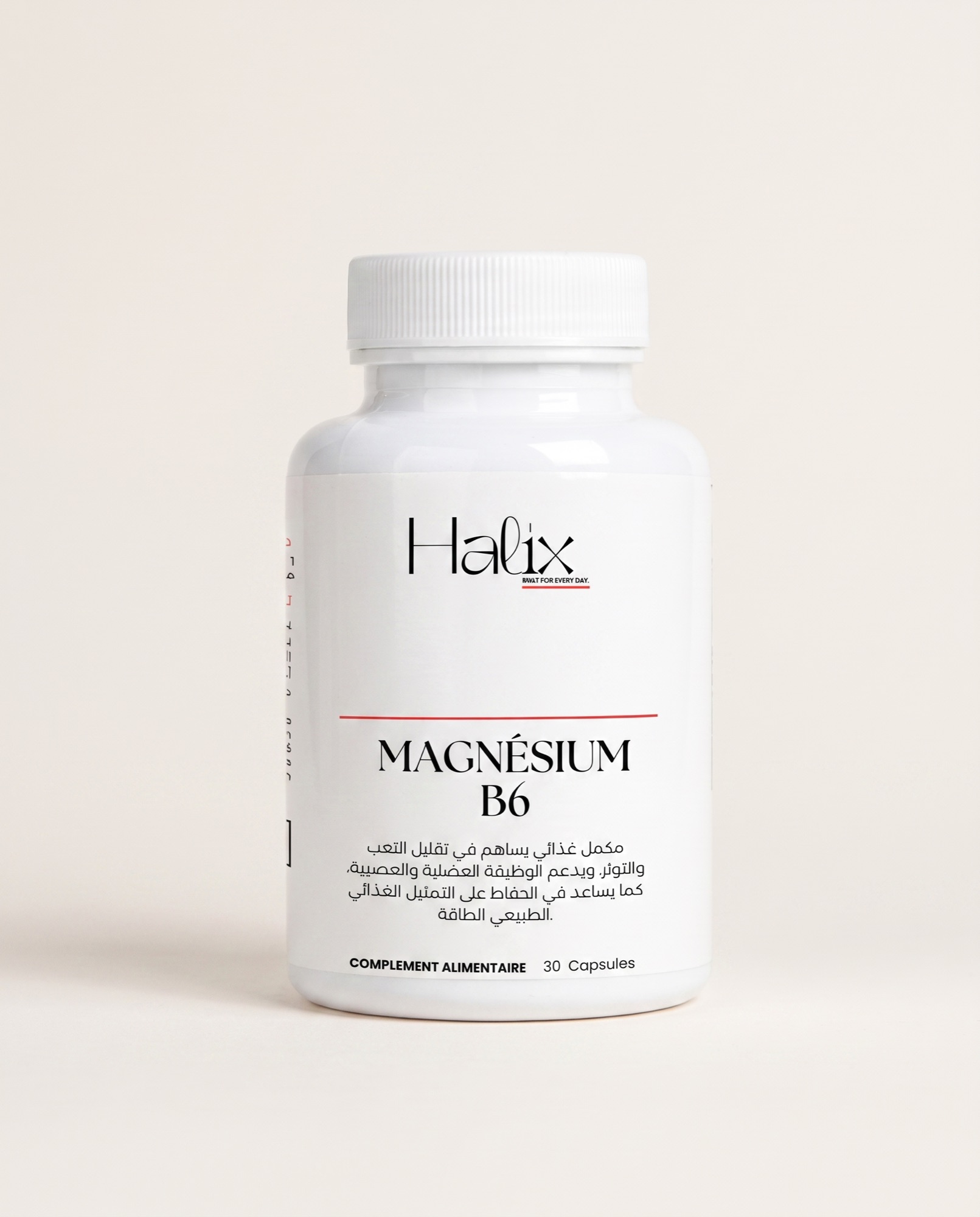 Flacon Halix Magnésium B6, 30 gélules