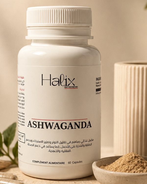 Halix Recover — flacon de 60 gélules d'ashwagandha