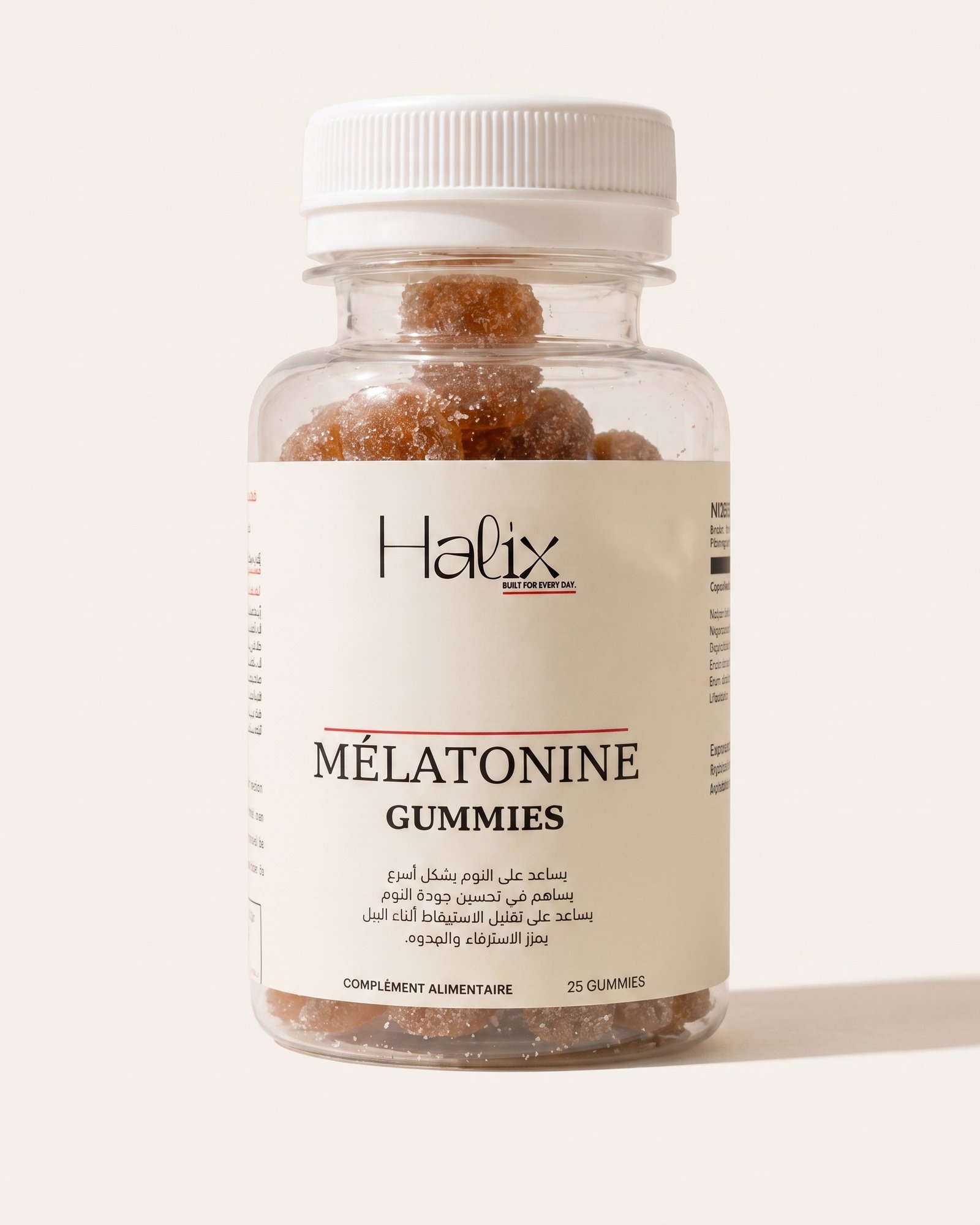 Halix Wind Down — pot de 25 gommes à la mélatonine