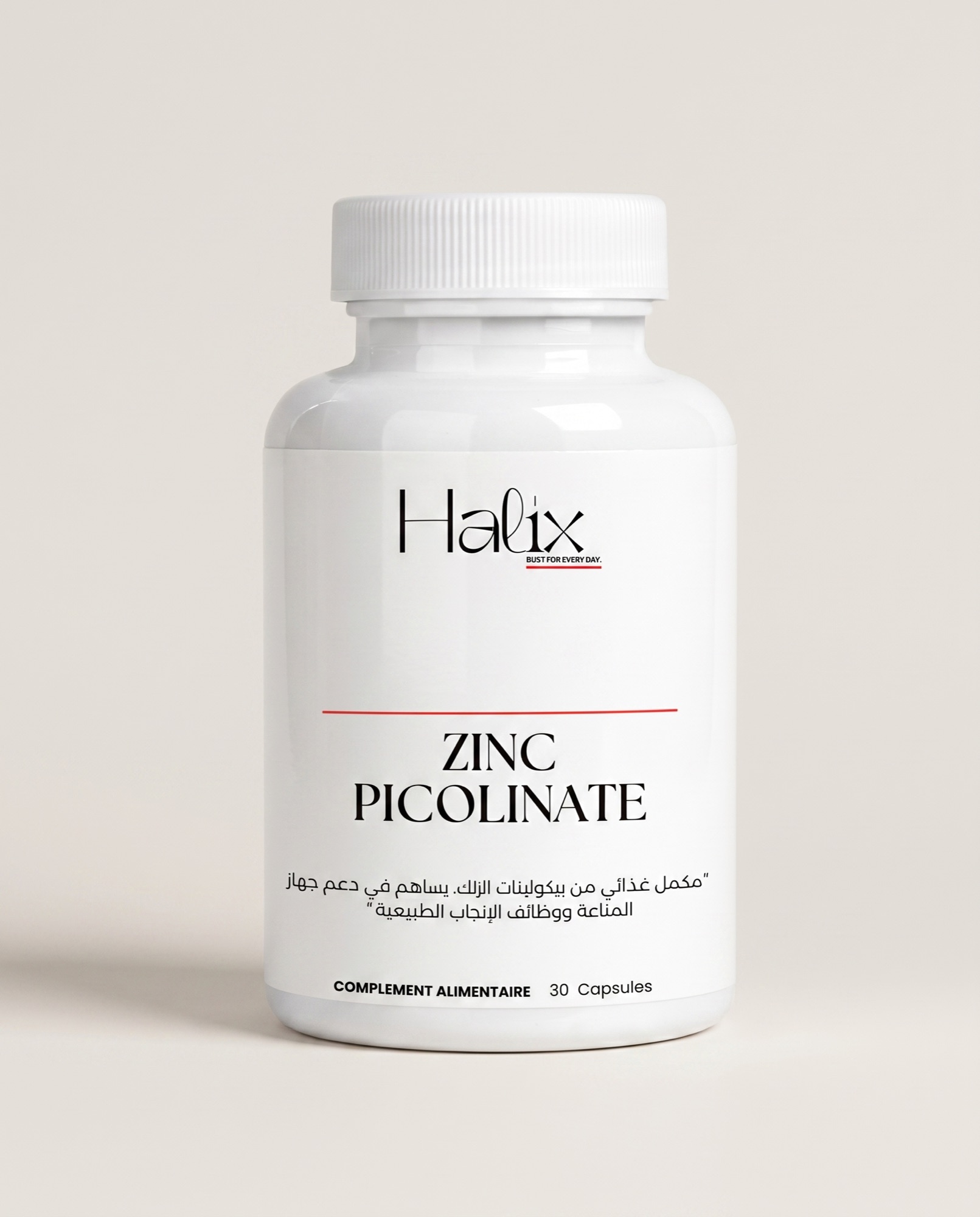Flacon Halix Zinc Picolinate, 30 gélules